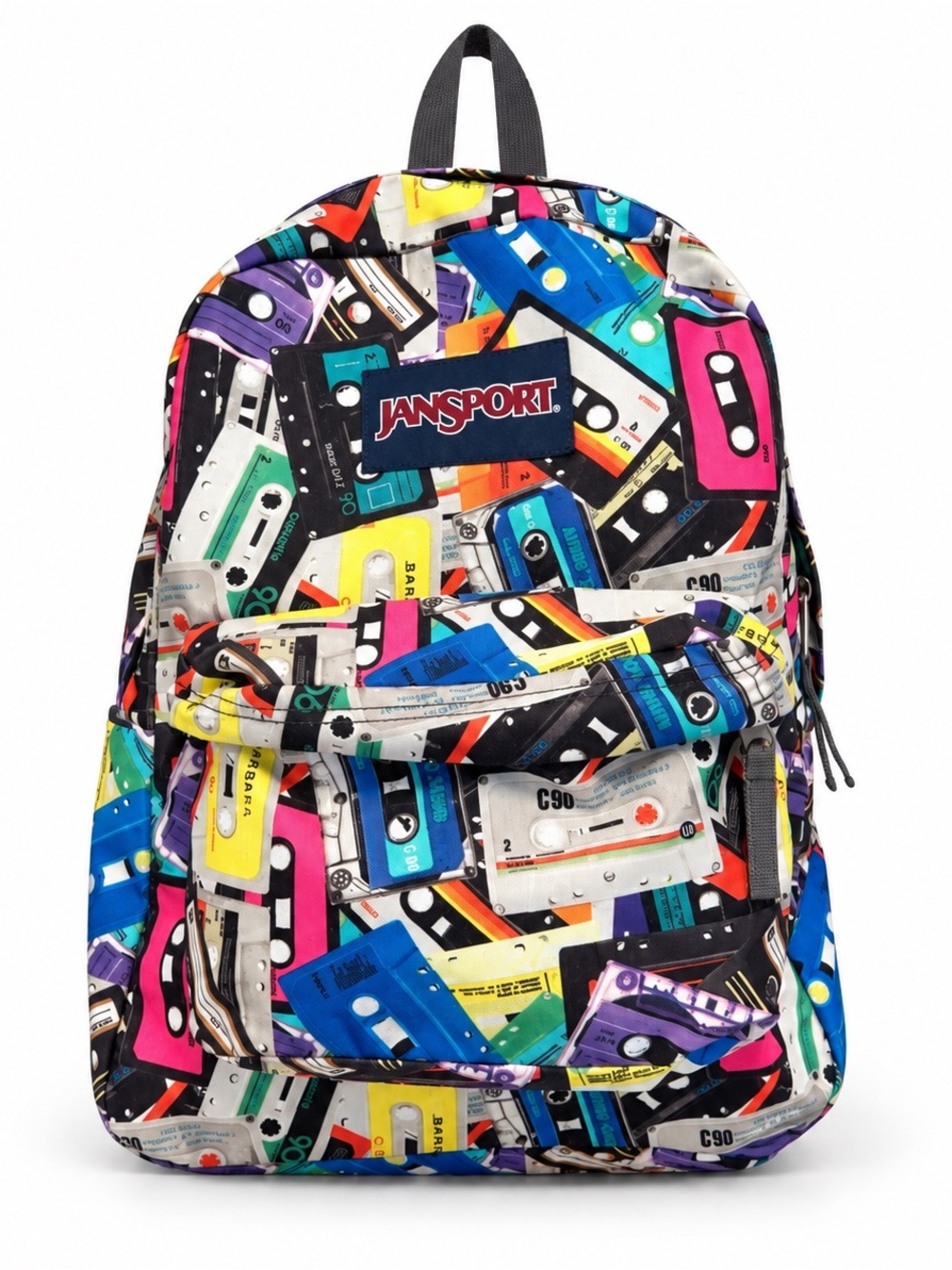 JanSport Limited Edition Mix Tape Retro Cassette Print Backpack - Multicolor